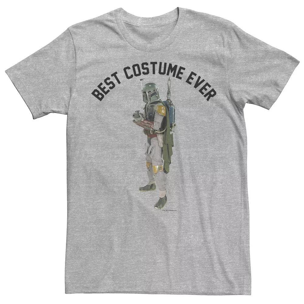 Men's Star Wars Boba Fett Best Costume Ever Tee, Size: XL, Athletic Grey Product Image