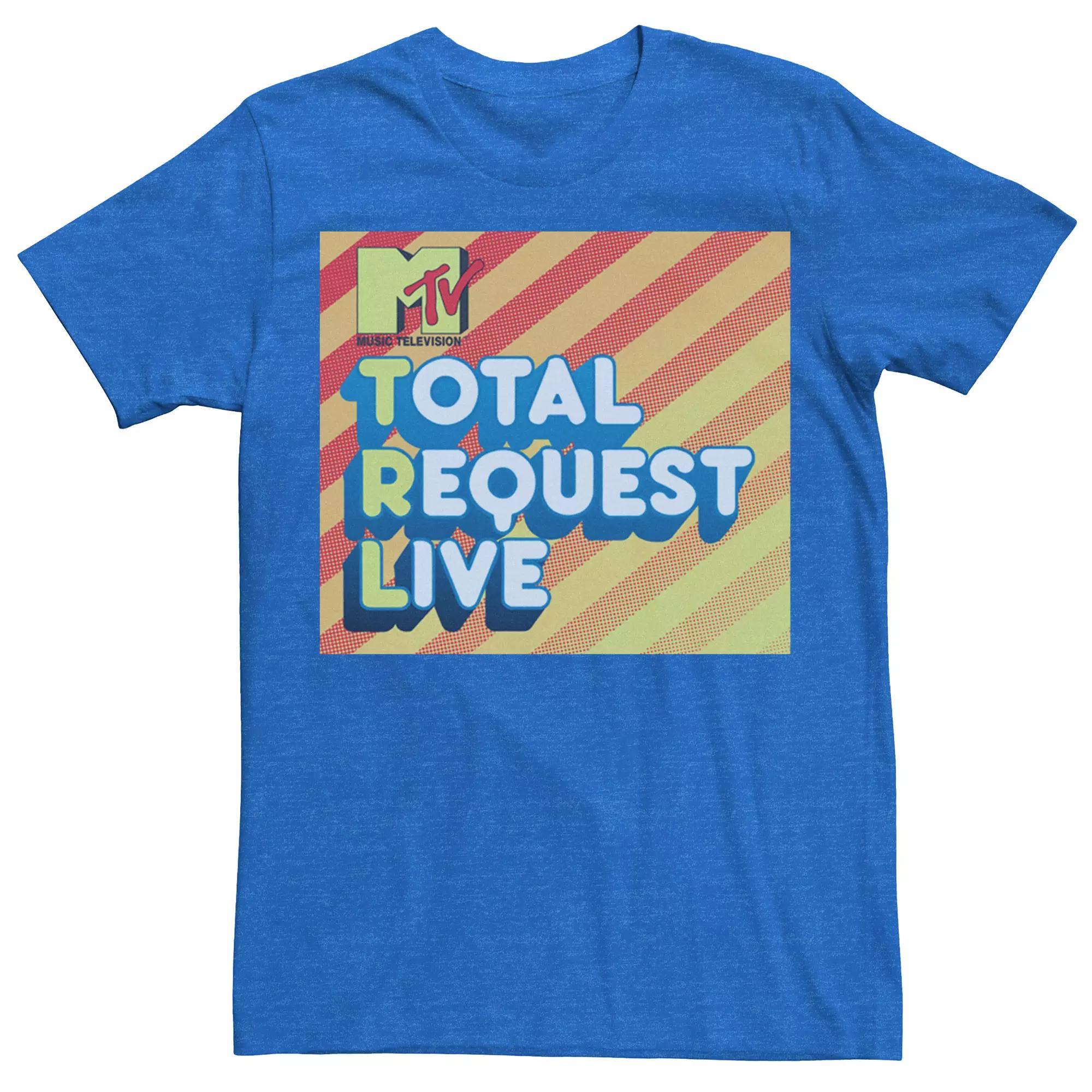 Men's MTV TRL Live Retro Tee, Size: Small, Royal Grey Product Image