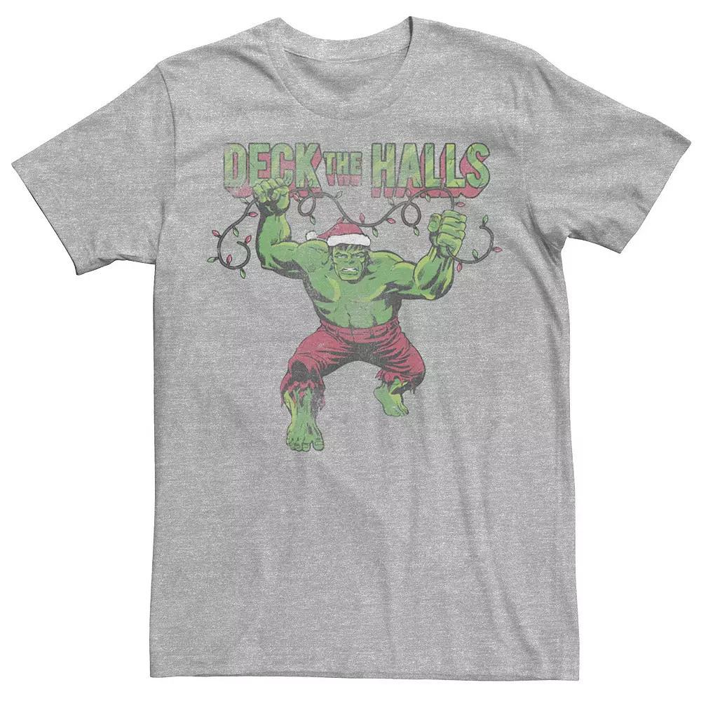 Men's Marvel Hulk Fist "Whatever It Takes" Text Tee, Size: Small, Athletic Grey Product Image