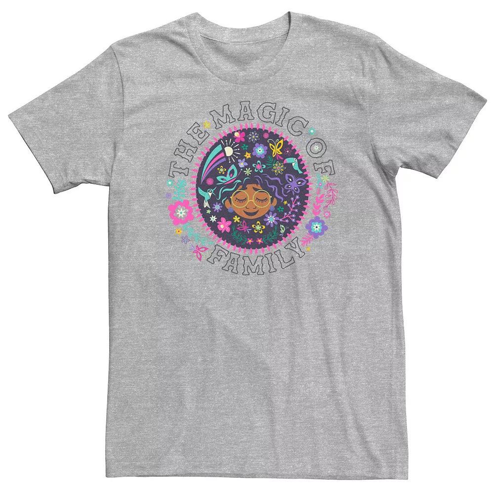 Big & Tall Disney Encanto The Magic Of Family Mirabel Circle Portrait Tee, Men's, Size: Large Tall, Athletic Grey Product Image
