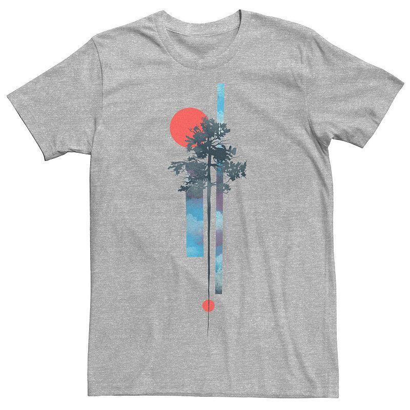 Men's Abstract Nature Tree Graphic Tee, Size: XXL, White Product Image