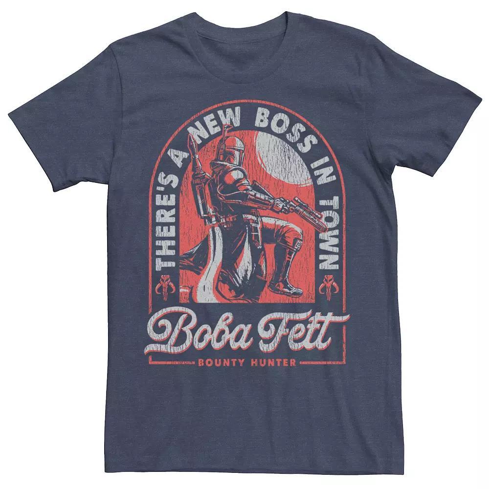 Men's Star Wars Boba Fett There's A New Boss In Town Tee, Size: Small, Red Product Image