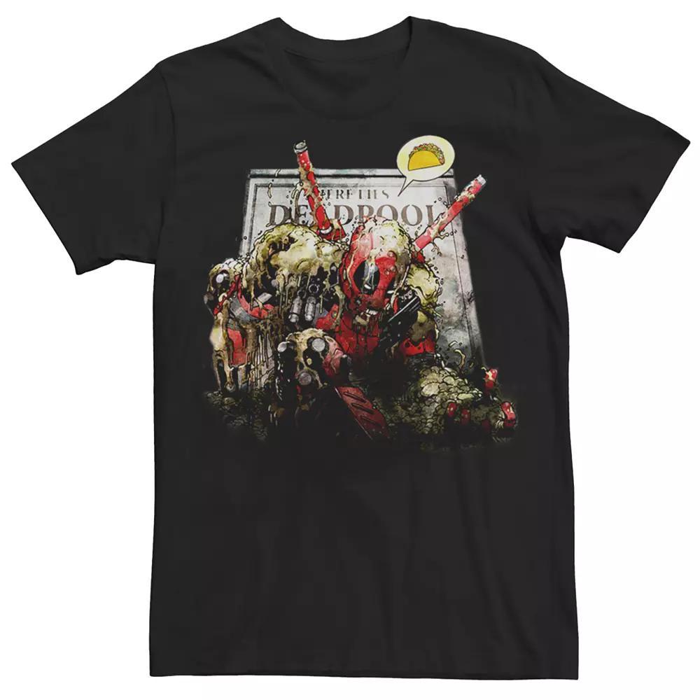 Men's Deadpool Rise For Tacos Tee, Size: XXL, Black Product Image