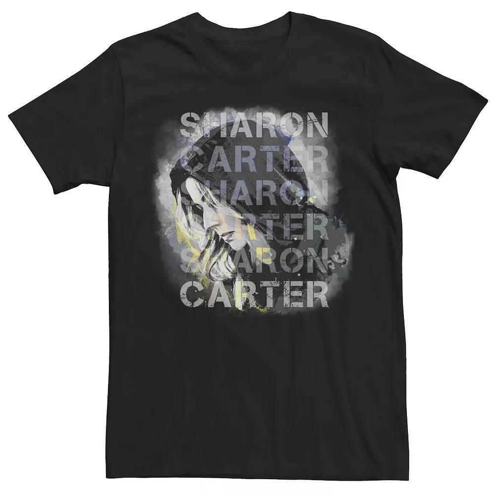 Men's Marvel The Falcon And The Winter Soldier Sharon Carter Text Tee, Size: Large, Black Product Image