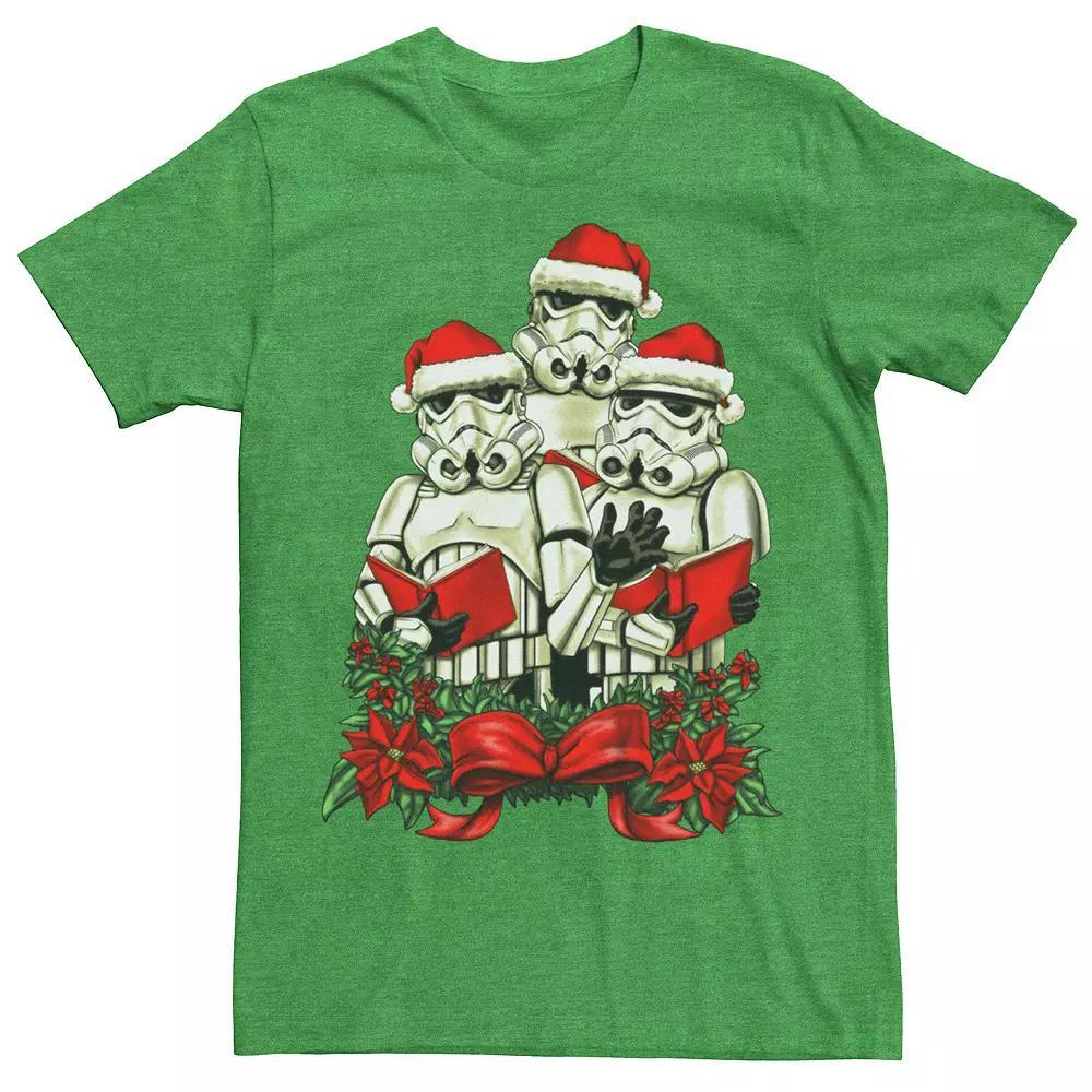 Men's Star Wars Storm Troopers Christmas Carolers Graphic Tee, Size: Medium, Kelly Grey Product Image