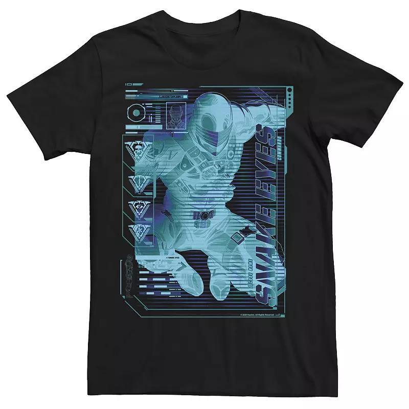 Men's G.I. Joe Snake Eyes Schematic Tee, Size: 3XL, Black Product Image