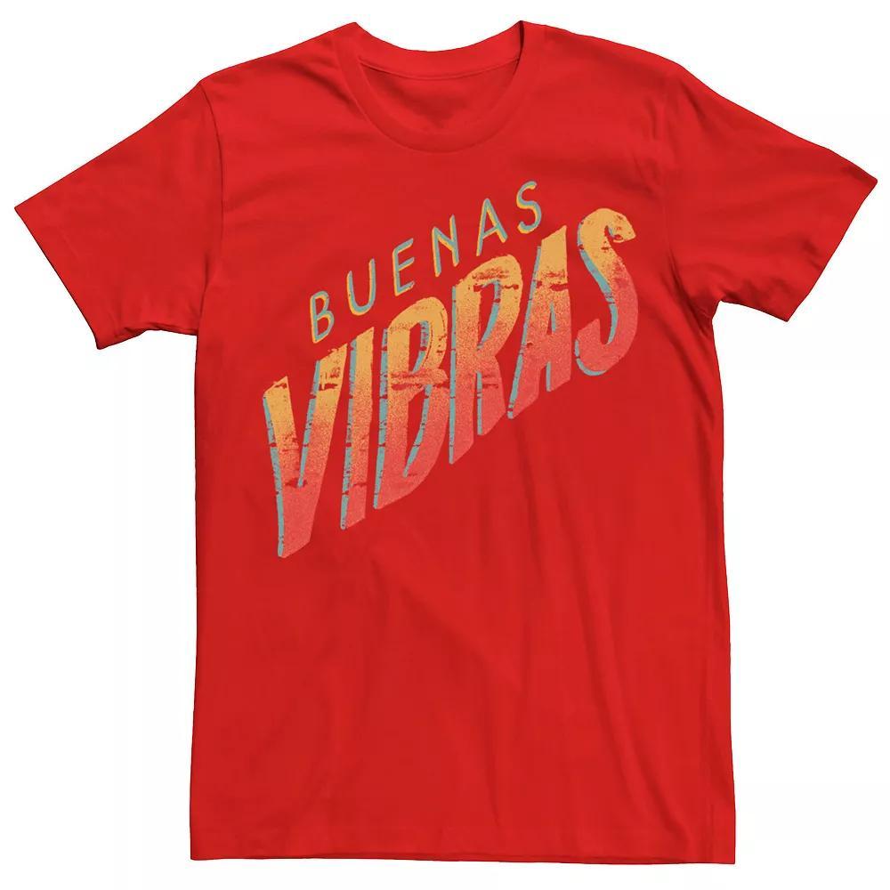 Men's Gonzales Buenas Vibras Orange Hue Text Tee, Size: XL, Red Product Image