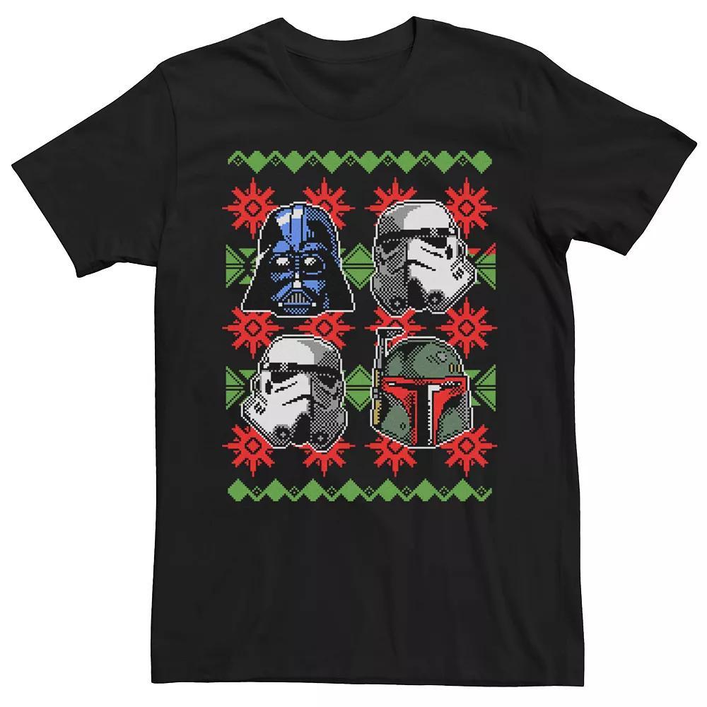 Men's Star Wars Bad Guy Helmets Ugly Christmas Tee, Size: Small, Kelly Product Image
