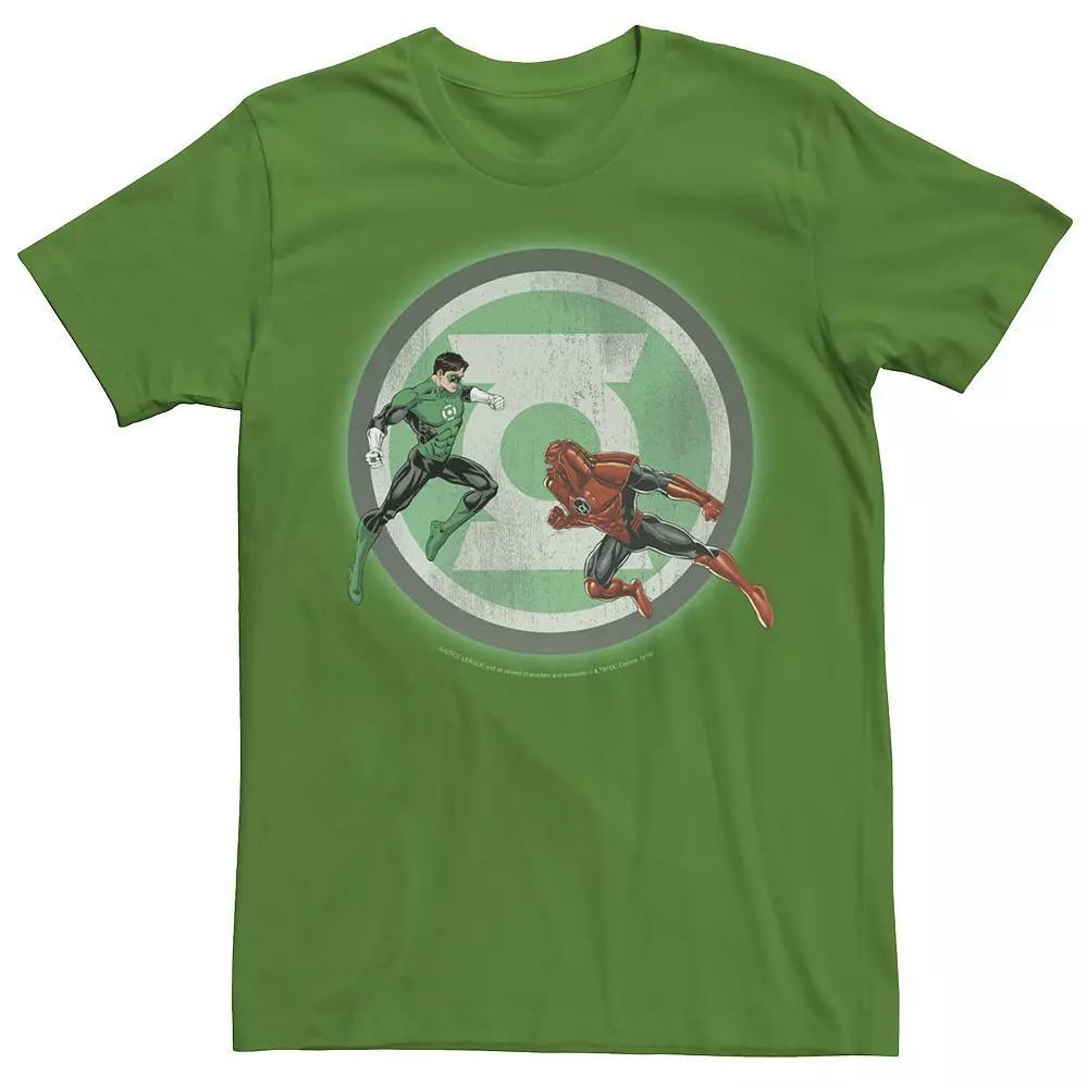 Men's DC Comics The Green Lantern Fight Poster Graphic Tee, Size: Small, Kelly Product Image