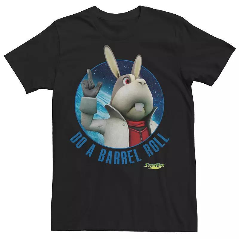 Men's Star Fox 3D Peppy Barrel Roll Tee, Size: Large, Black Product Image