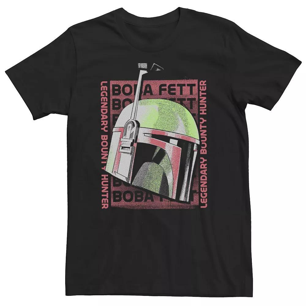 Big & Tall Star Wars Boba Fett Legendary Bounty Hunter Head Shot Tee, Men's, Size: 3XL, Black Product Image