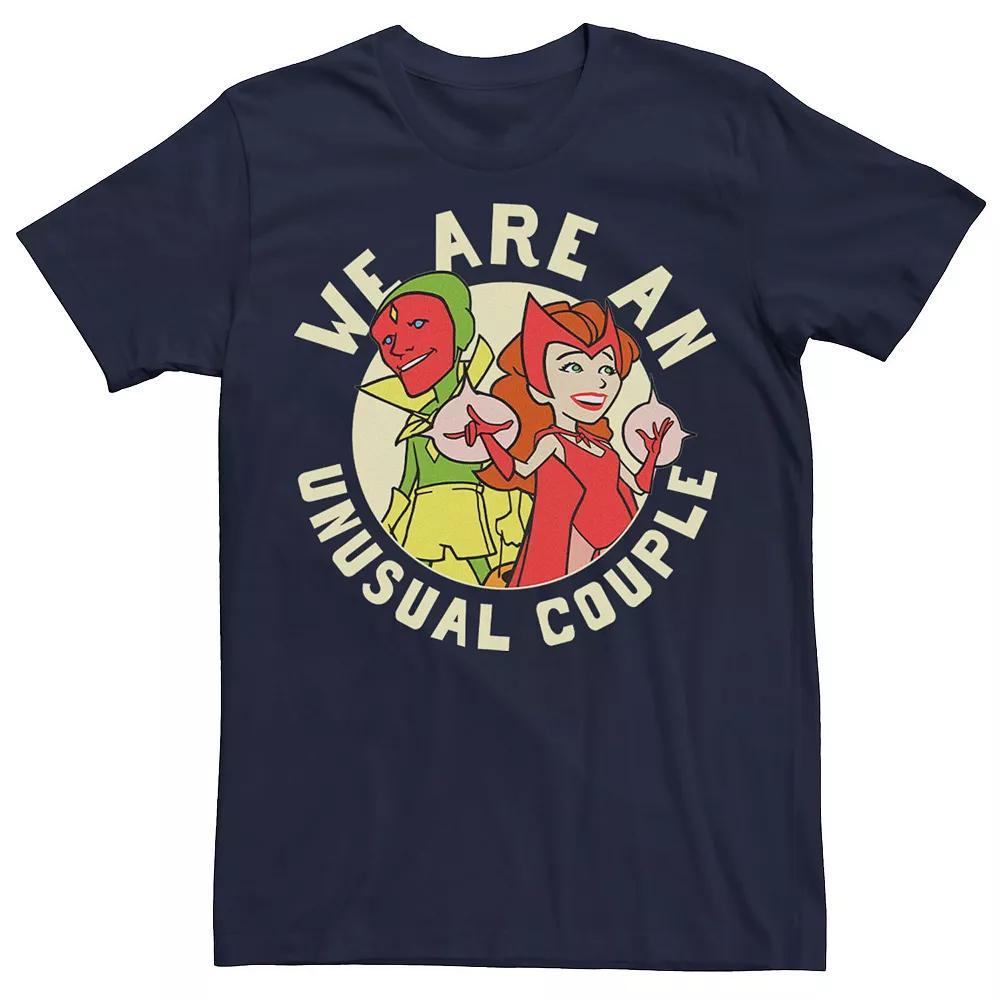 Big & Tall Marvel WandaVision Halloween "We Are An Unusual Couple" Retro Tee, Men's, Size: 3XL, Blue Product Image