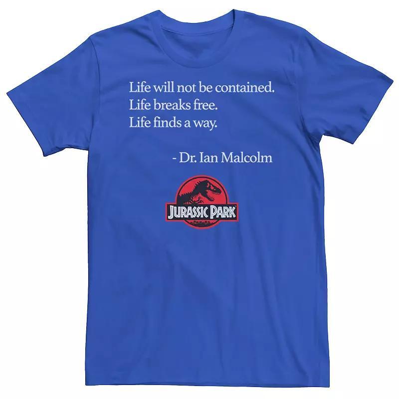 Mens Jurassic Park Life Finds A Way Quote Tee Red Product Image