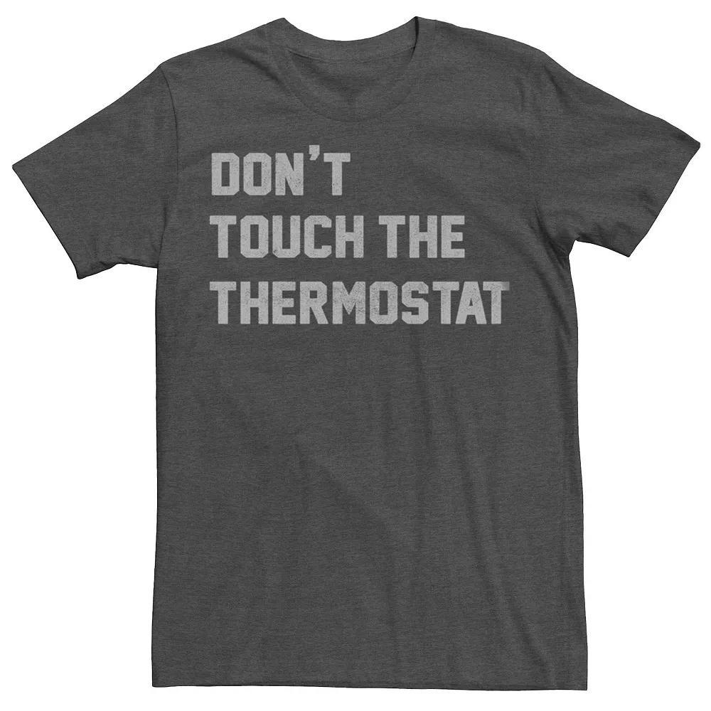 Men's Don't Touch The Thermostat Graphic Tee, Size: 3XL, Grey Heather Product Image