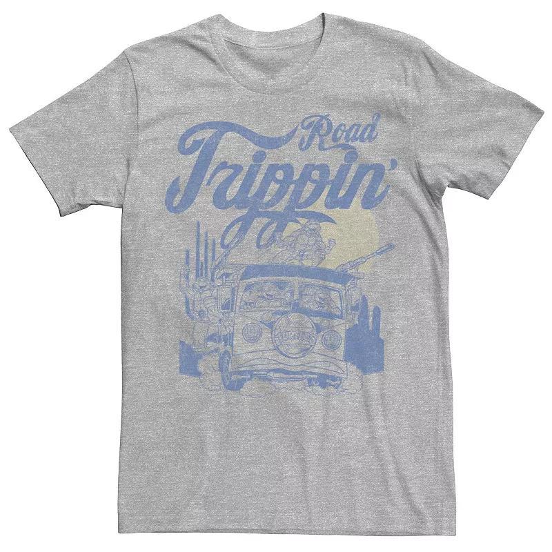 Men's Teenage Mutant Ninja Turtles Road Trippin' Tee, Size: XXL, Athletic Grey Product Image