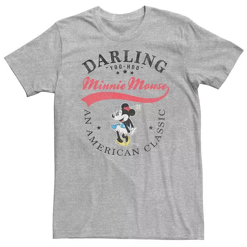 Disney's Mickey And Friends Minnie Men's Valentine's Day Heart Fill Tee, Size: 3XL, Athletic Grey Product Image