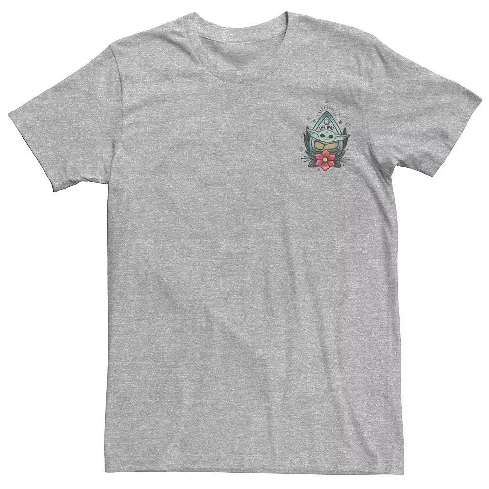Men's Disney's Moana Pua Outline Left Chest Tee, Size: Large, Silver Product Image