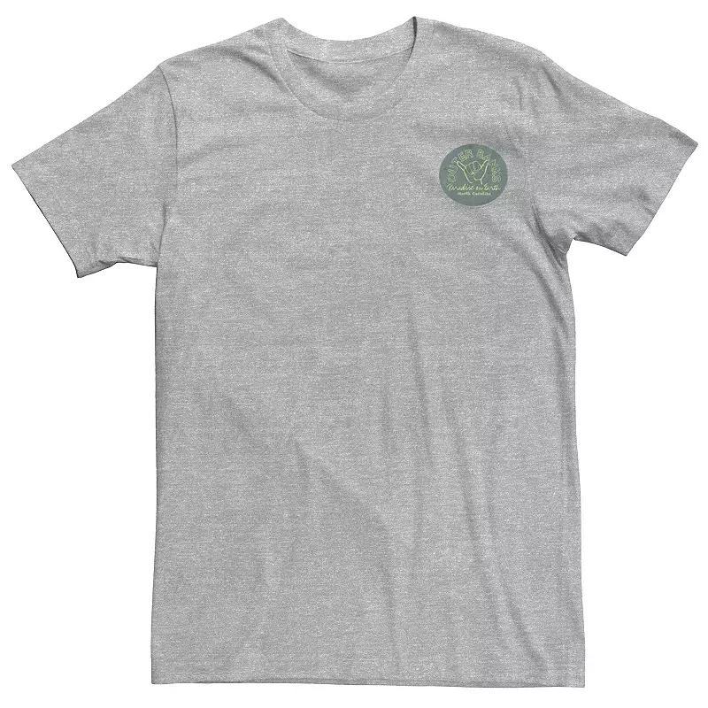 Men's Disney's Moana Pua Outline Left Chest Tee, Size: Large, Silver Product Image
