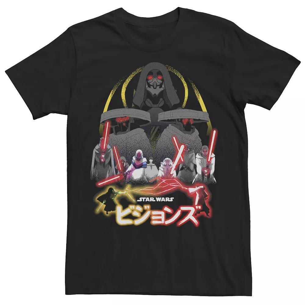Men's Star Wars Visions Villain Group Poster Tee, Boy's, Size: Medium, Black Product Image
