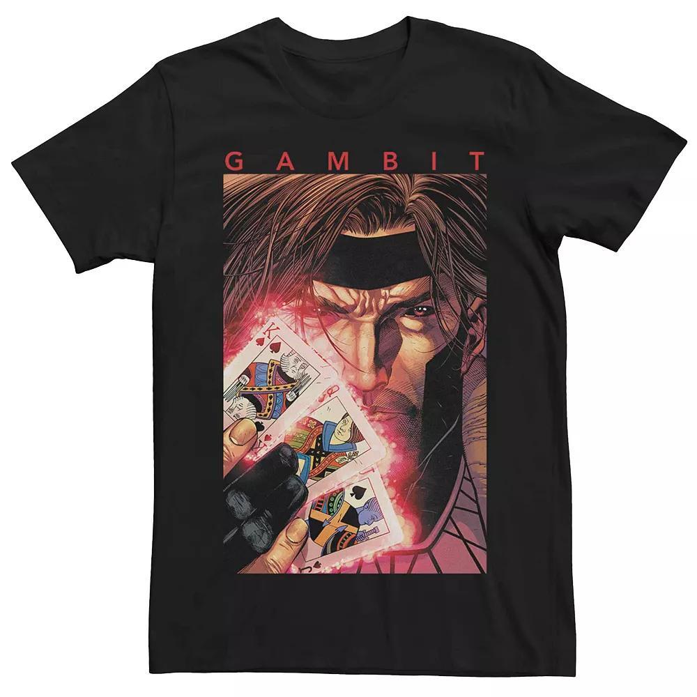 Men's Marvel's X-Men Gambit Card Poster Tee, Size: Medium, Black Product Image