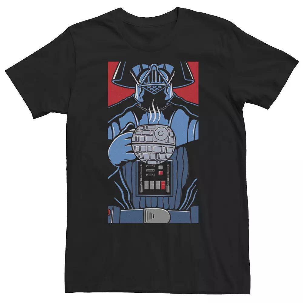 Men's Star Wars Darth Vader Death Star Coffe Cup Tee, Size: Large, Black Product Image