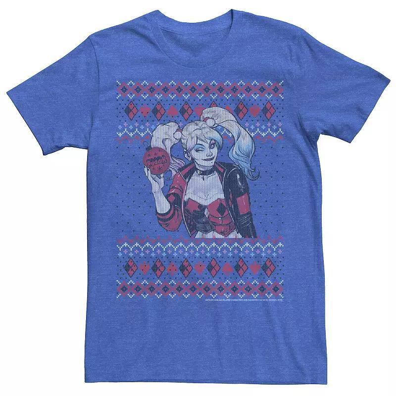 Big & Tall Marvel X-Men Group Ugly Christmas Sweater Tee, Men's, Size: 4XL, Black Product Image