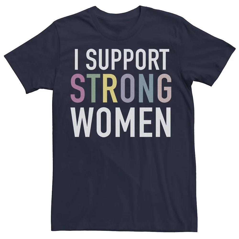 Men's Strong Women Tee, Size: Large, Blue Product Image