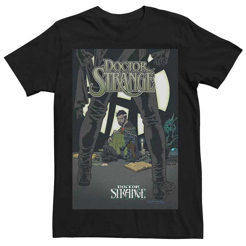Men's Marvel Doctor Strange Ghost Dog Comic Cover Tee, Size: Large, Black Product Image