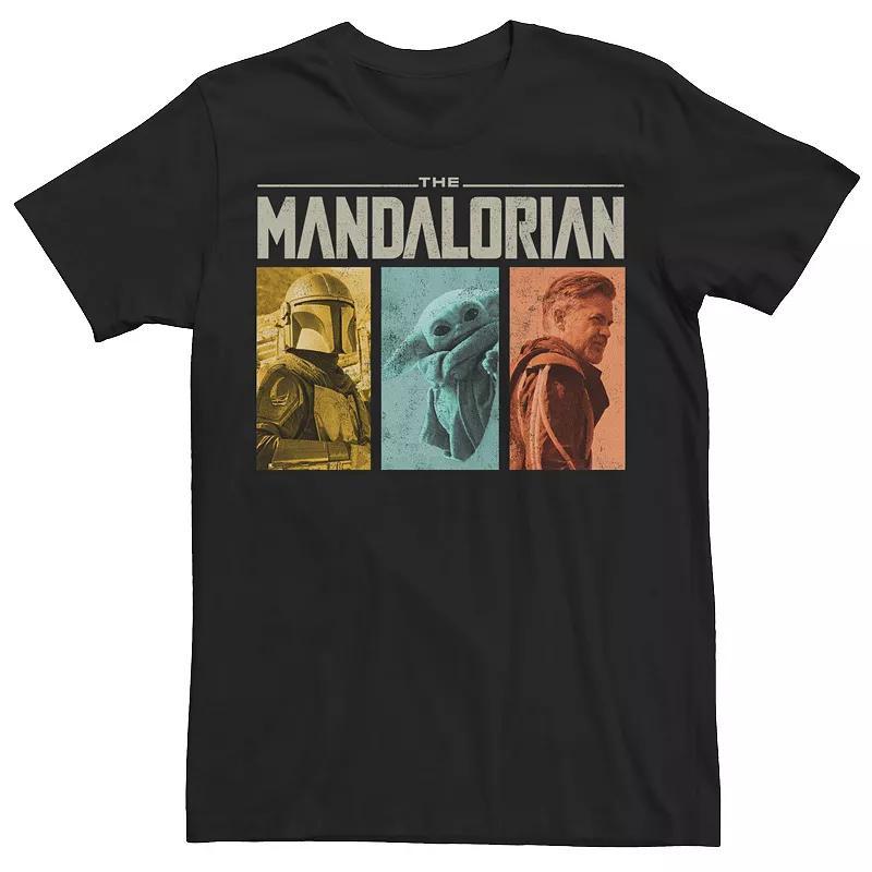 Men's Star Wars: The Mandalorian Season 2 Character Color Pop Tee, Size: Large, Black Product Image