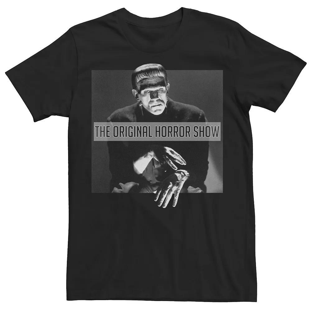 Men's Universal Monsters Frankenstein The Original Horror Show Poster Graphic Tee, Size: XXL, Black Product Image
