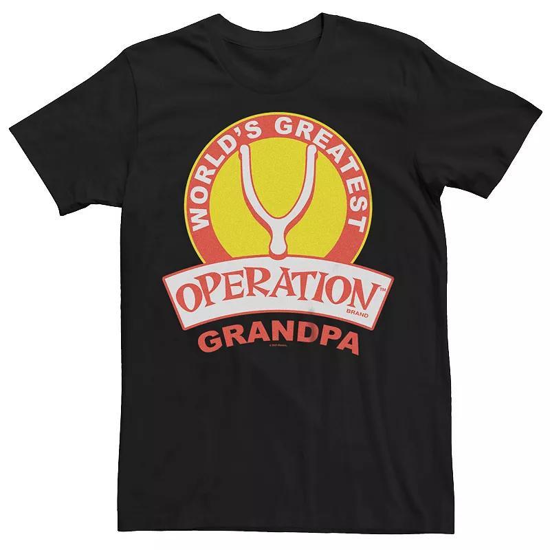 Men's Operation Game World's Greatest Grandpa Graphic Tee, Size: Large Tall, Black Product Image