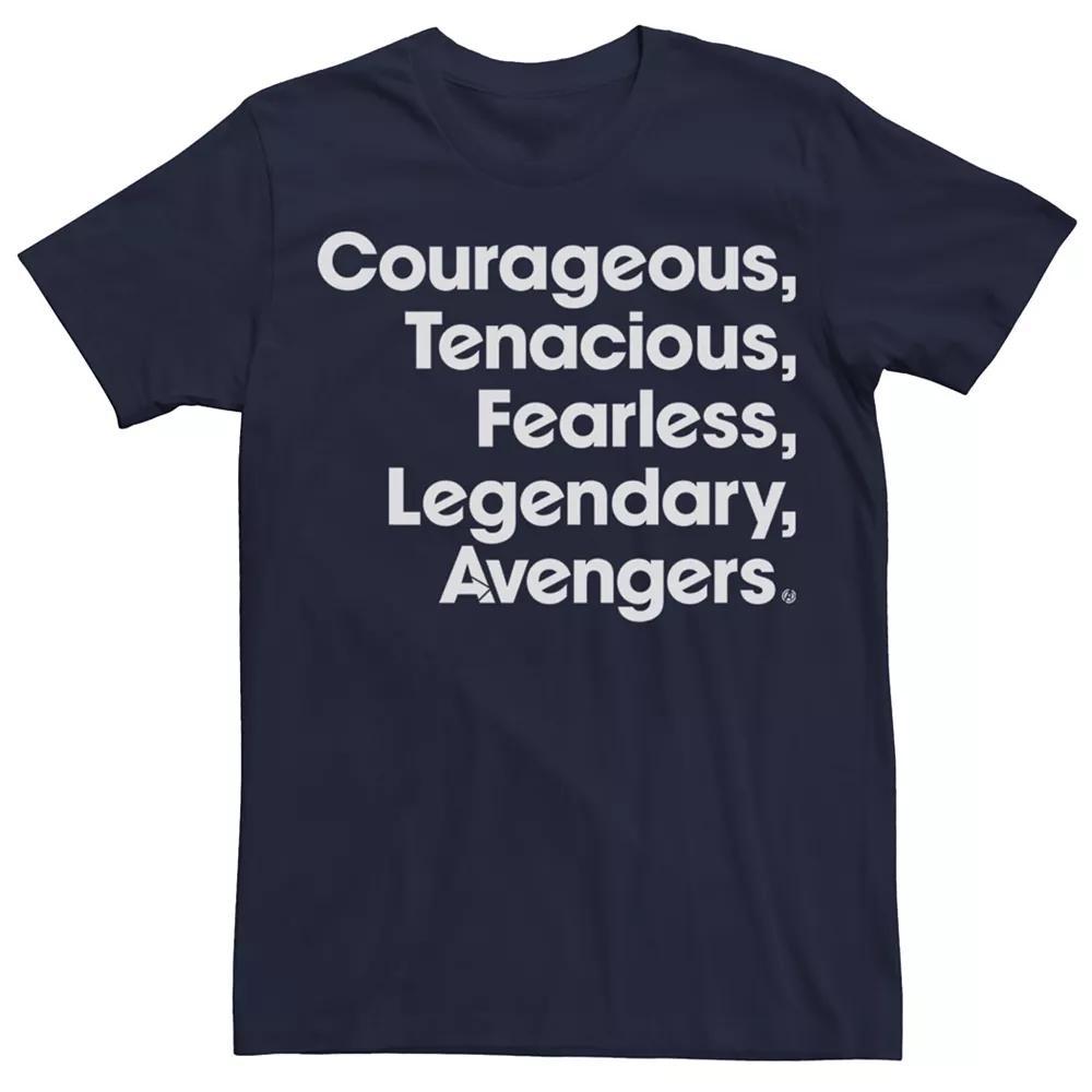 Men's Avengers Name List Tee, Size: Small, Blue Product Image