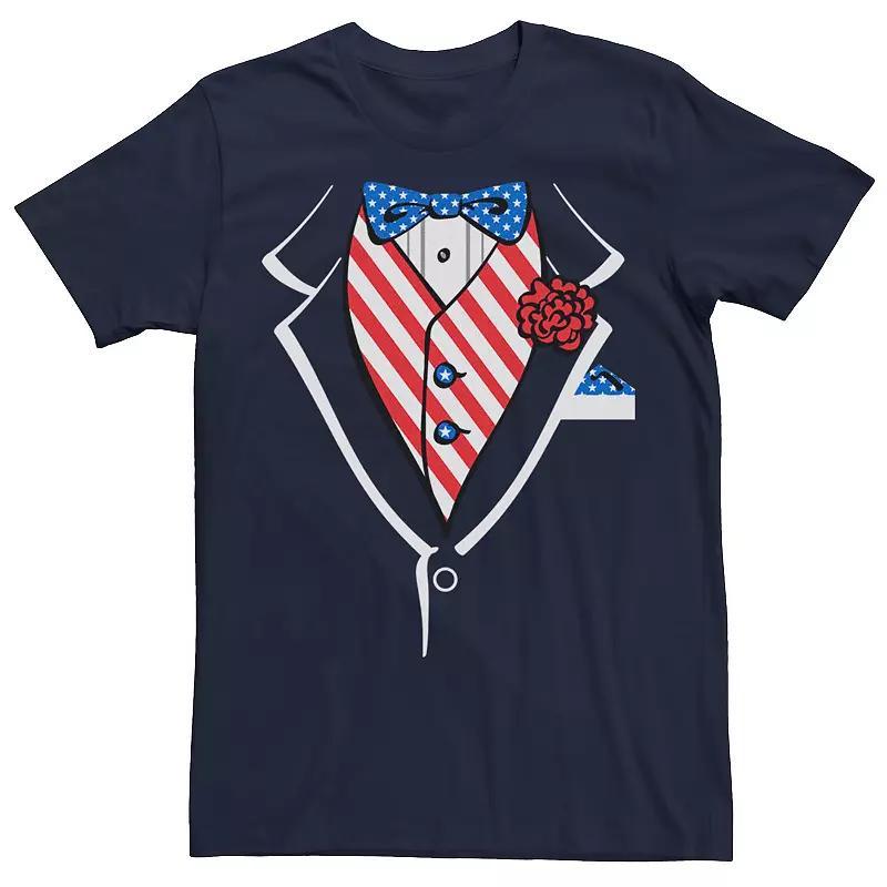 Men's Patriotic Tuxedo Tee, Size: Large, Blue Product Image