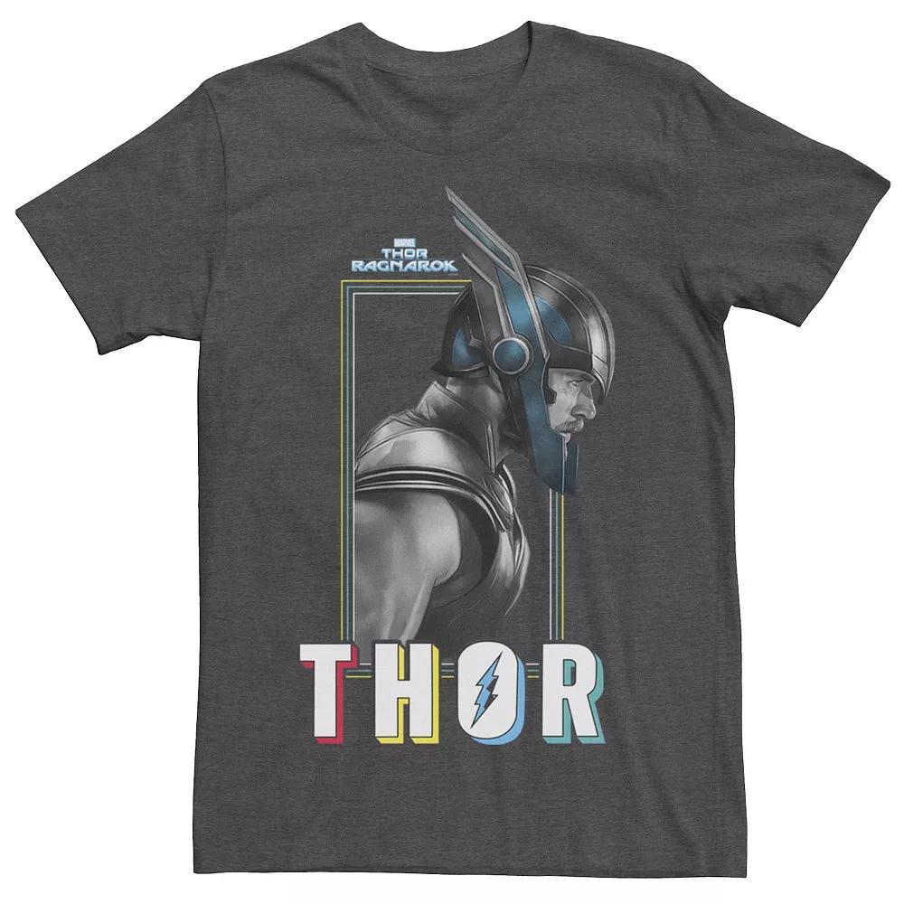 Men's Marvel Thor Ragnarok Thor Profile Portrait Tee, Size: Small, Grey Heather Product Image