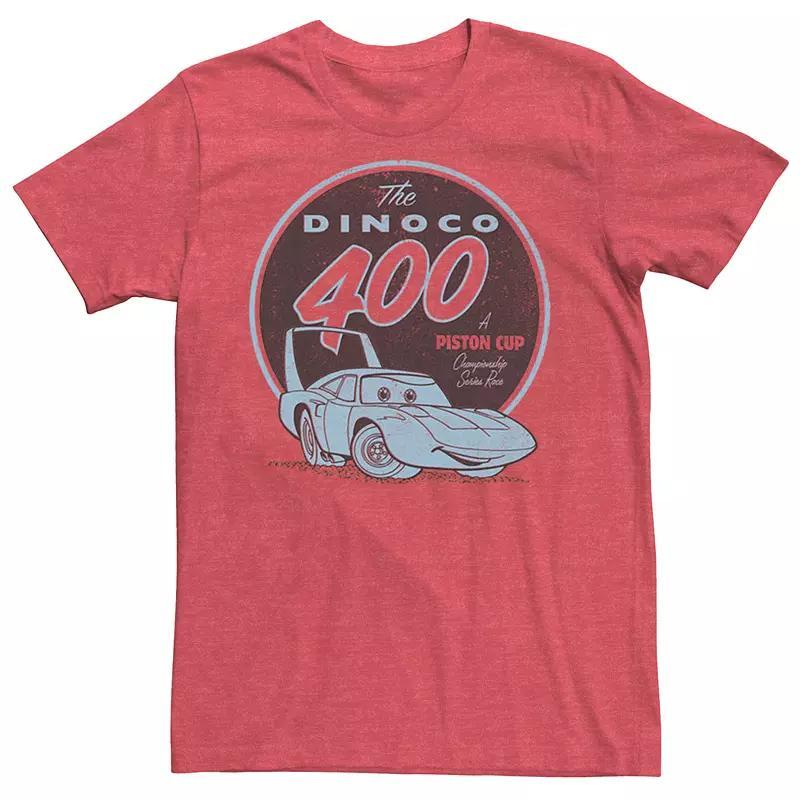 Mens Cars Dinoco 400 The Champ Tee Red Grey Product Image