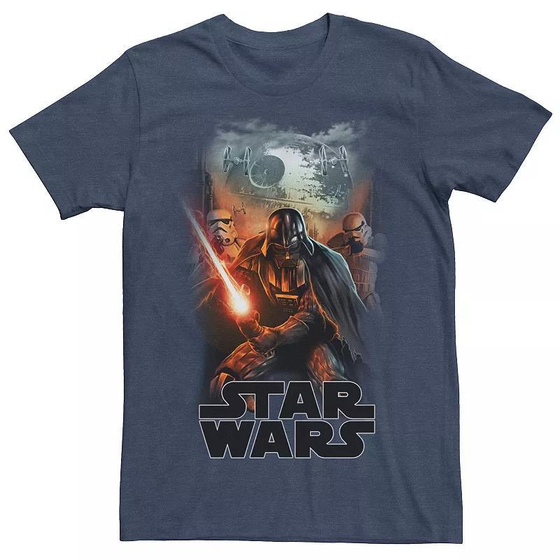 Men's Star Wars: The Mandalorian Grogu In Stars Tee, Size: Large, Royal Product Image