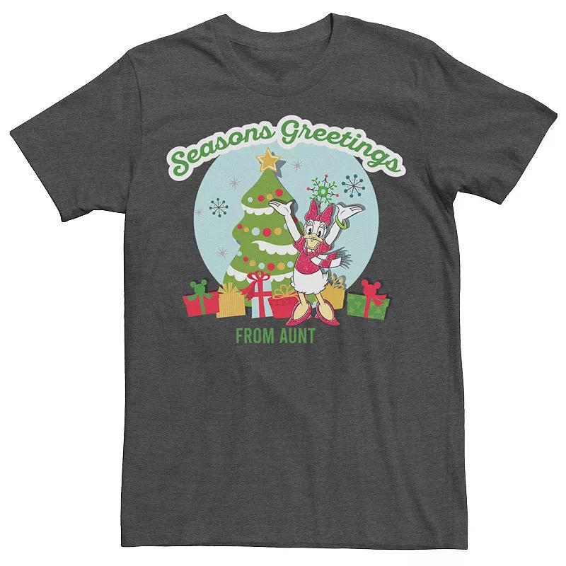 Disney's Mickey & Friends Christmas Seasons Greetings Aunt Men's Tee, Size: XL, Grey Heather Product Image