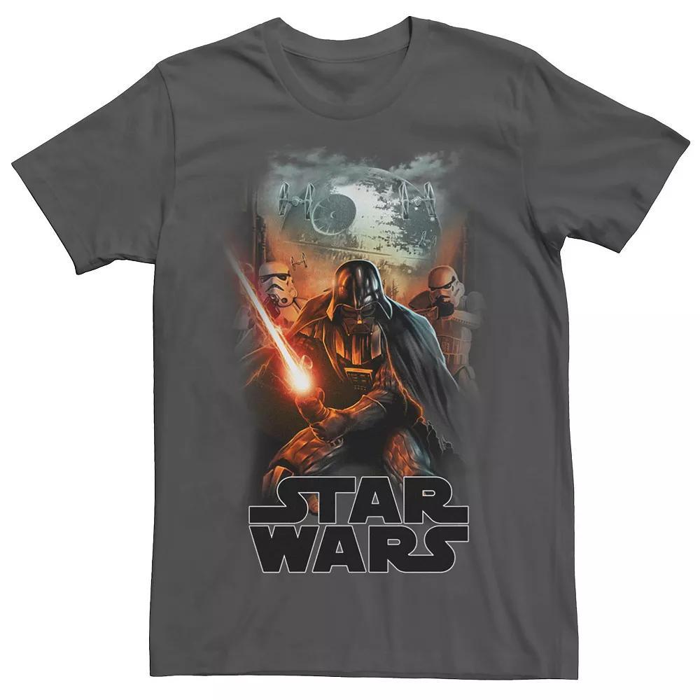 Men's Star Wars: The Mandalorian Grogu In Stars Tee, Size: Large, Royal Product Image