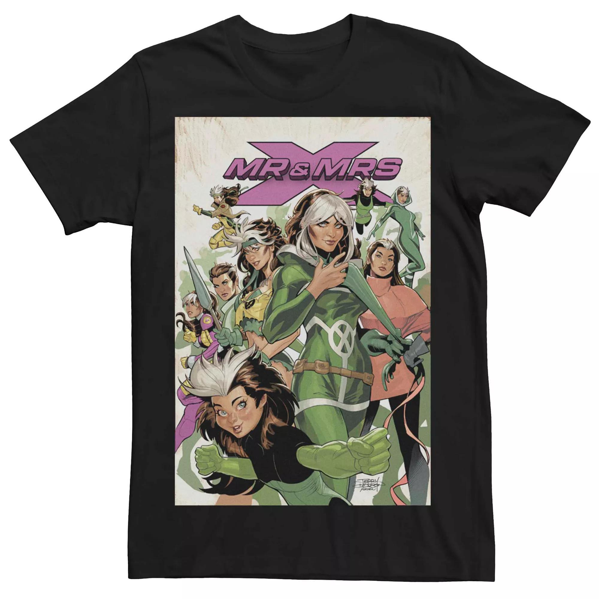 Men's Marvel Mr & Mrs X #9 Comic Cover Tee, Size: XL, Black Product Image