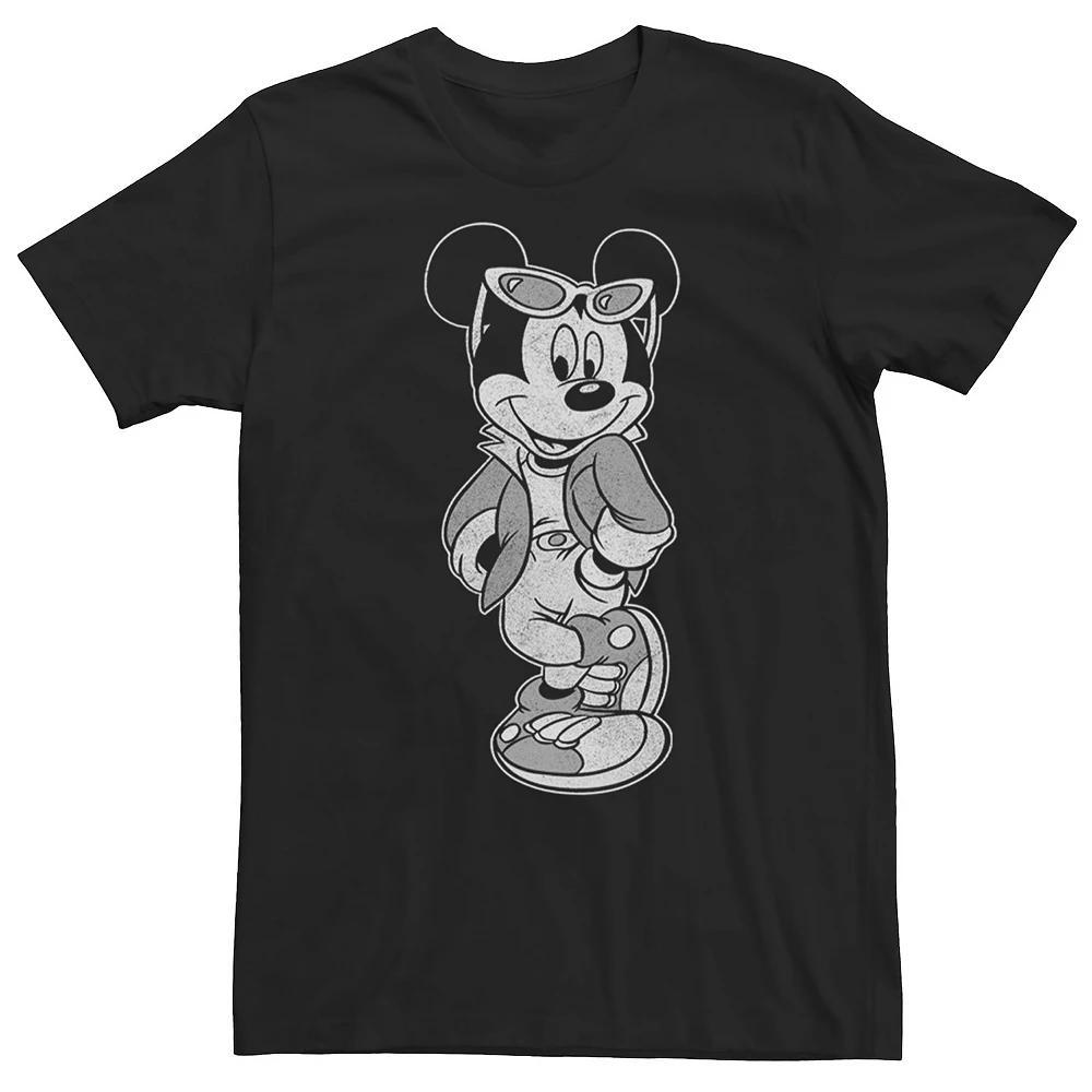 Big & Tall Disney Mickey And Friends Mickey Mouse Cool Portrait Tee, Men's, Size: XXL Tall, Black Product Image