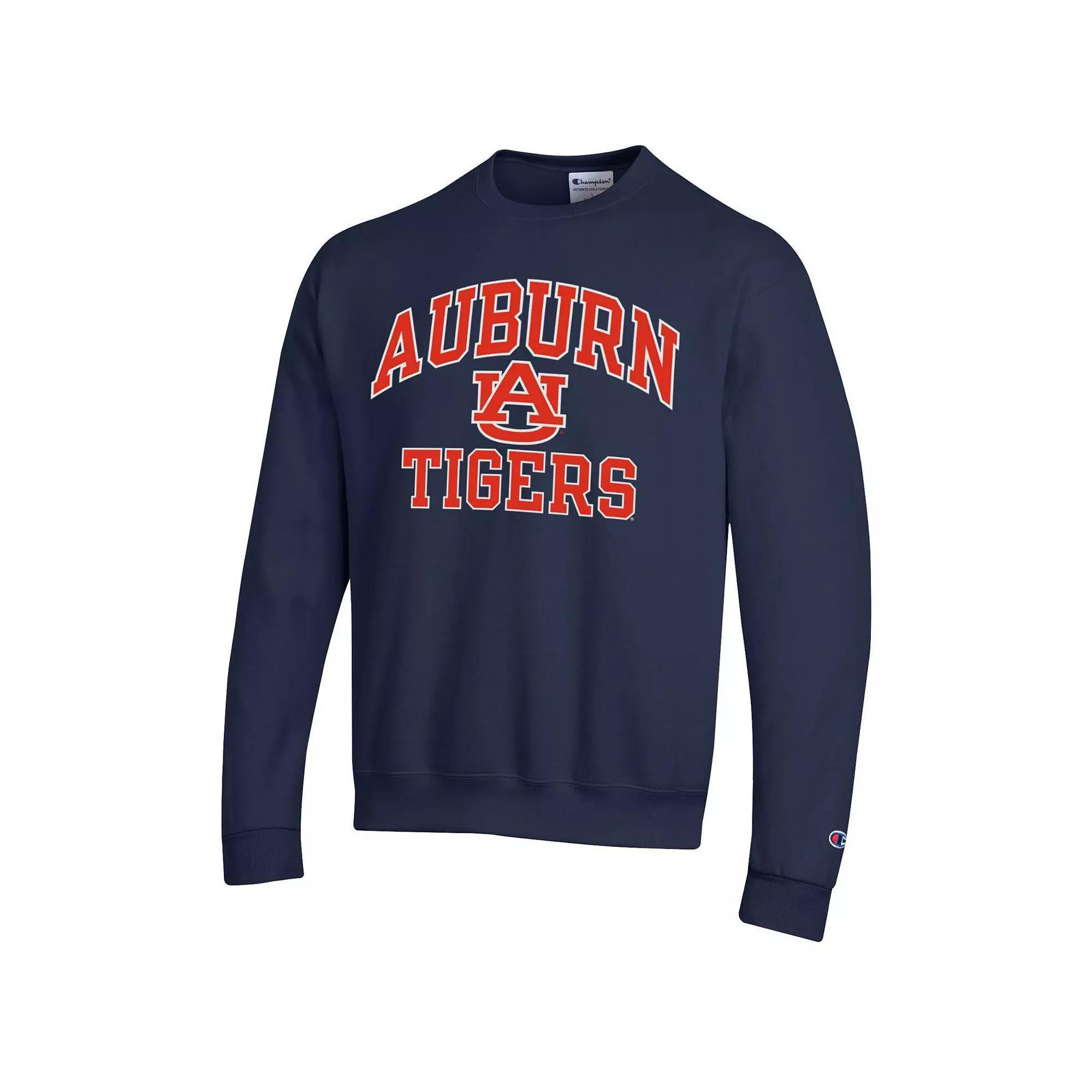 Men's Champion Navy Auburn Tigers High Motor Pullover Sweatshirt, Size: Large, Blue Product Image