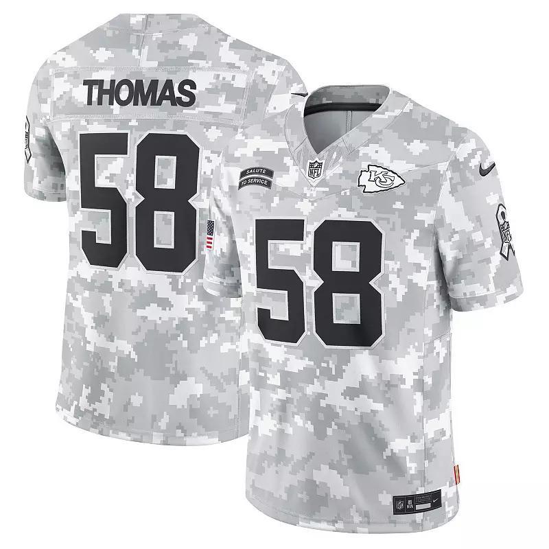 Men's Nike Derrick Thomas Arctic Camo Kansas City Chiefs 2024 Salute to Service Retired Player Limited Jersey, Size: Small, Team Product Image