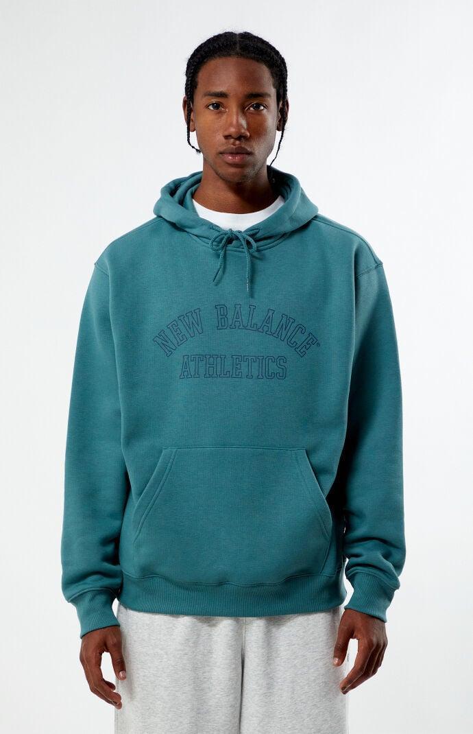 New Balance Athletics Logo Graphic Hoodie Sweatshirt Mens at Urban Outfitters Product Image