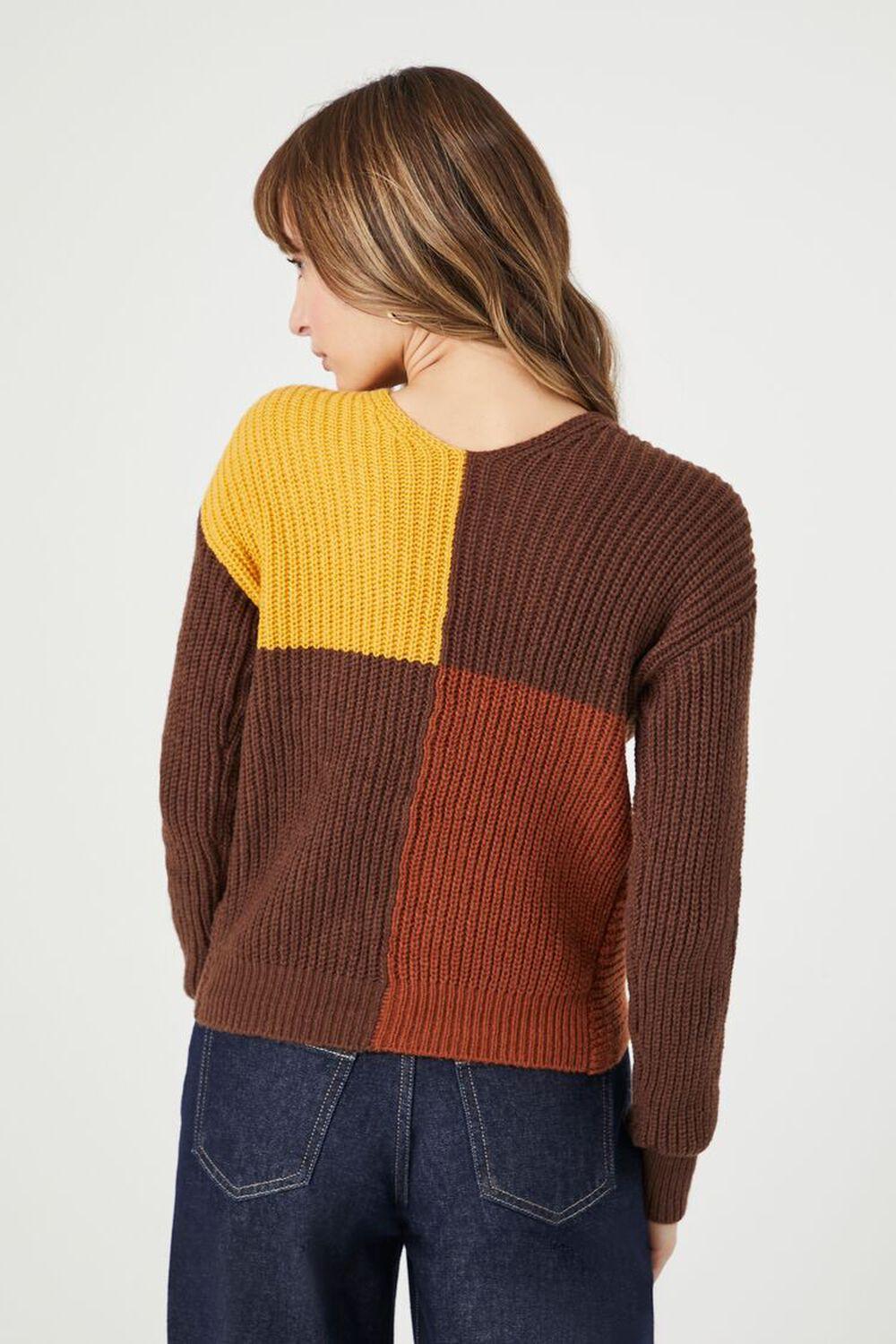Twisted Colorblock Cropped Sweater | Forever 21 Product Image