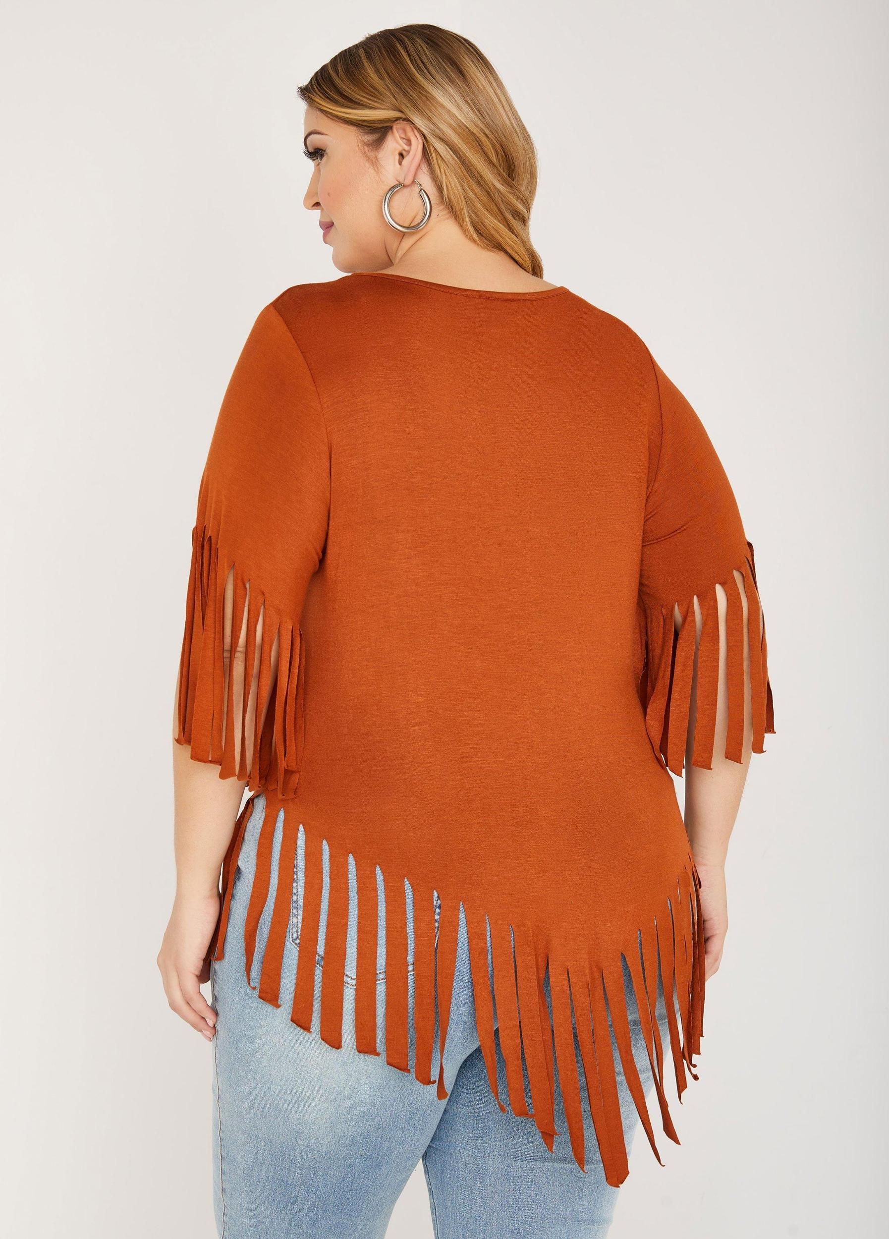Cowboy Fringed Graphic Tee Product Image