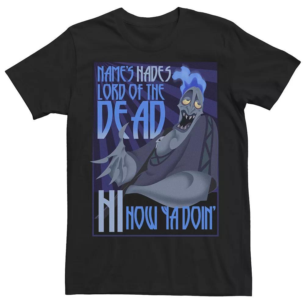 Men's Disney's Hercules The Name's Hades Quote Tee, Size: Medium, Black Product Image