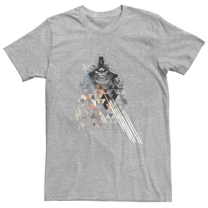 Big & Tall DC Comics Batman Geometric Pose Poster Tee, Men's, Size: 4XLT, Athletic Grey Product Image