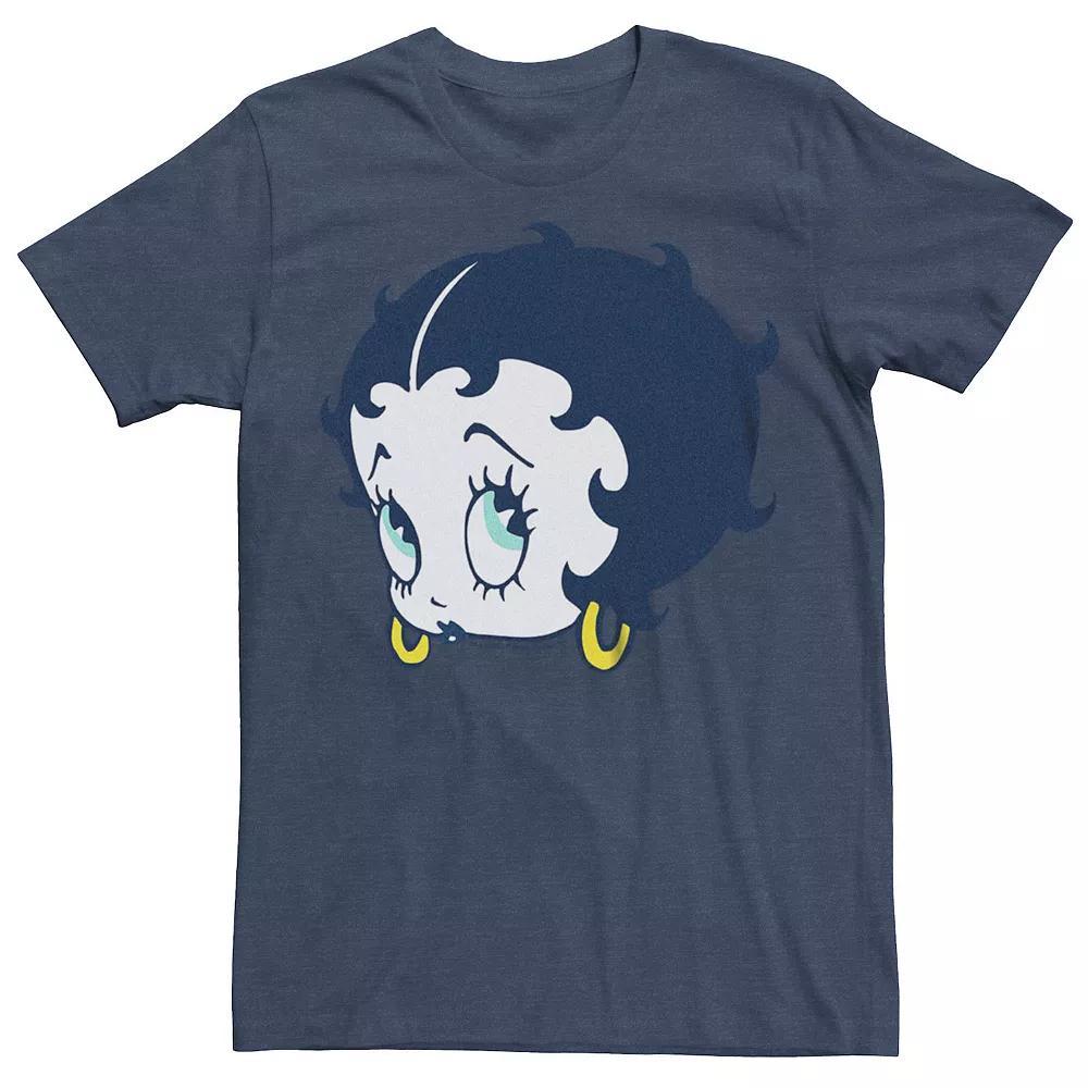Men's Betty Boop Side Face Tee, Size: XL, Navy Grey Product Image
