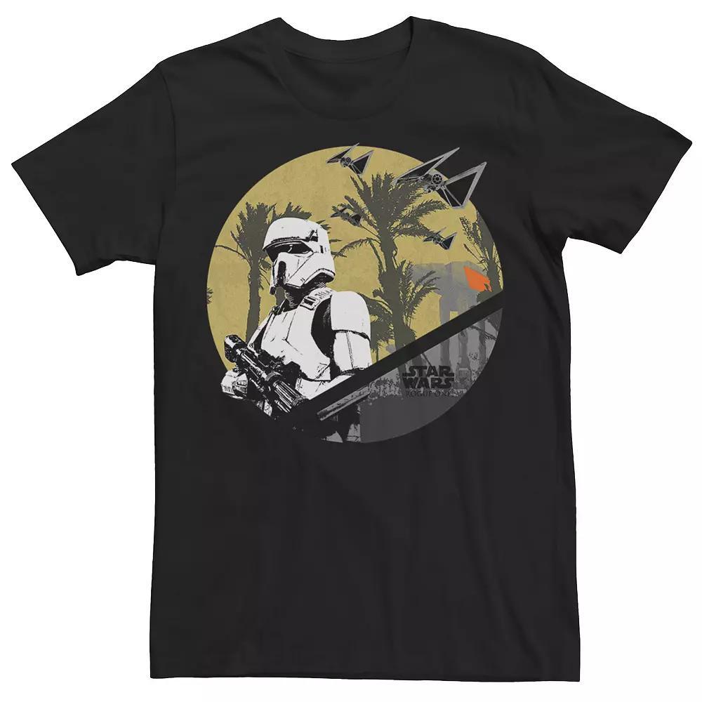 Men's Star Wars Rogue One Scarif Trooper AT Badge Tee, Size: Large, Black Product Image