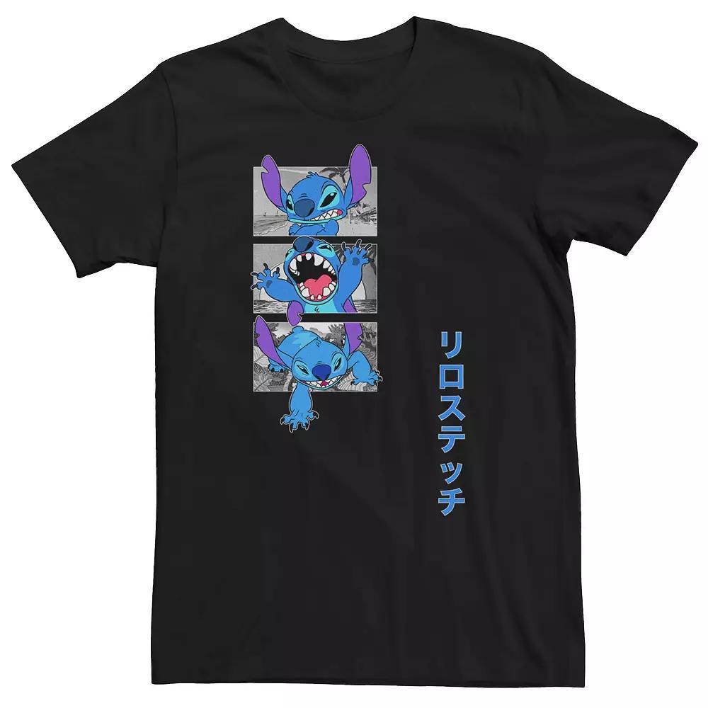 Big & Tall Disney's Lilo And Stich Triple Stich Tee, Men's, Size: XXL Tall, Black Product Image